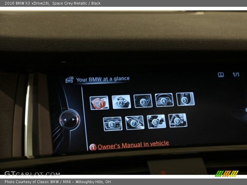 Space Grey Metallic / Black 2016 BMW X3 xDrive28i