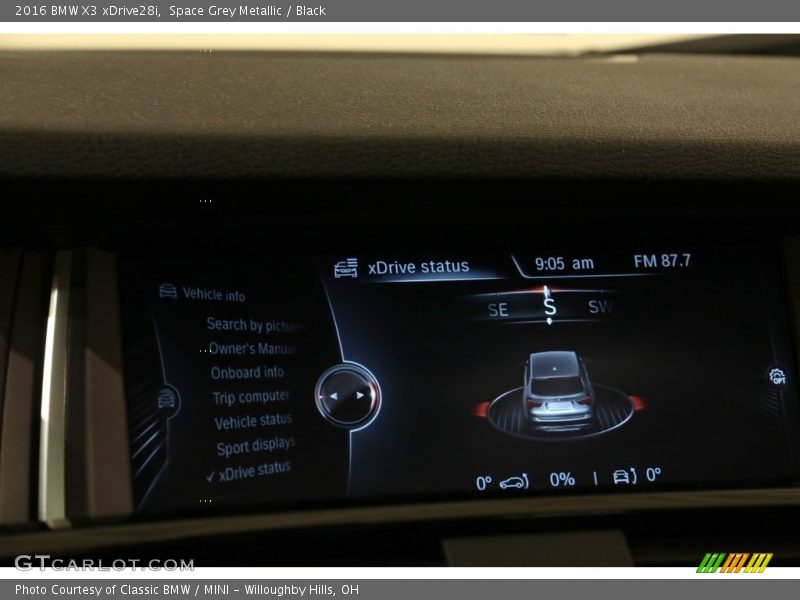 Space Grey Metallic / Black 2016 BMW X3 xDrive28i