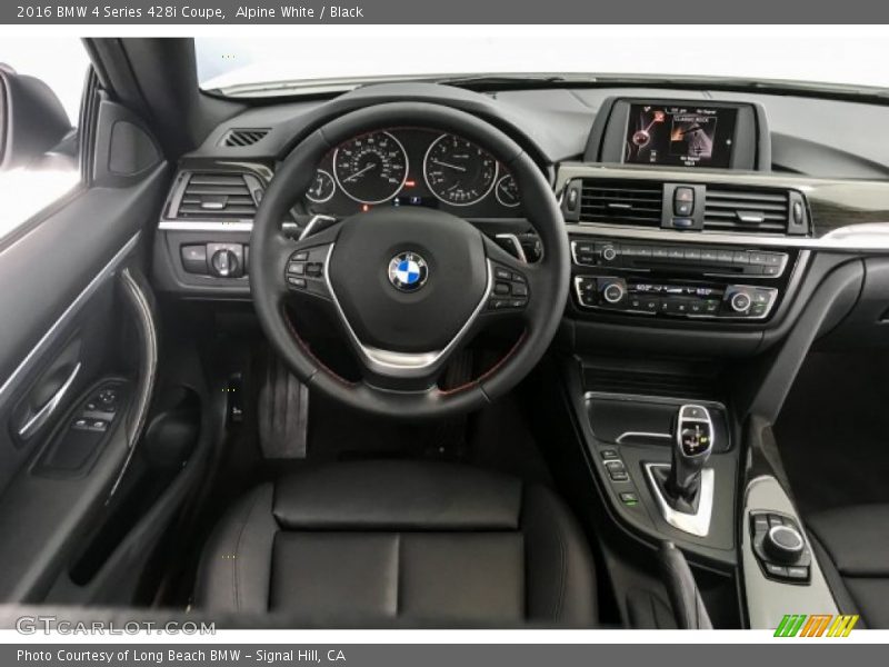 Alpine White / Black 2016 BMW 4 Series 428i Coupe