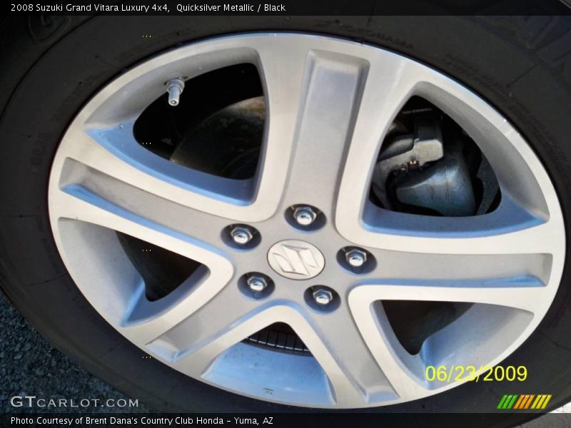 Quicksilver Metallic / Black 2008 Suzuki Grand Vitara Luxury 4x4