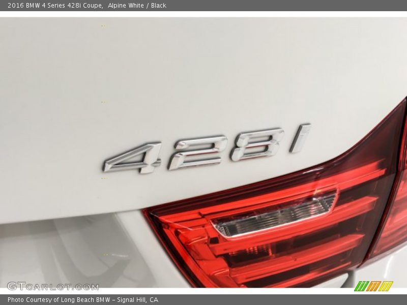Alpine White / Black 2016 BMW 4 Series 428i Coupe