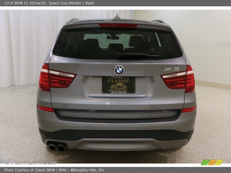 Space Grey Metallic / Black 2016 BMW X3 xDrive28i