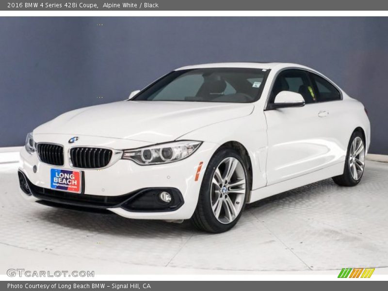 Alpine White / Black 2016 BMW 4 Series 428i Coupe