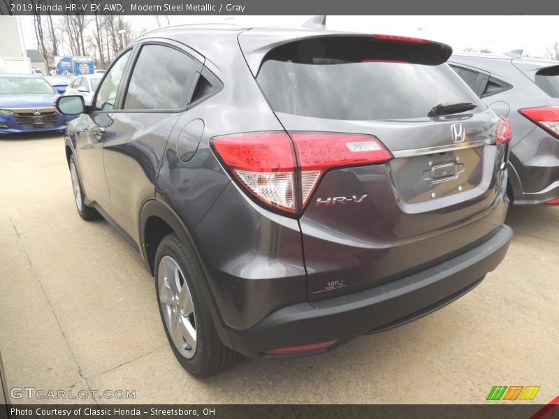 Modern Steel Metallic / Gray 2019 Honda HR-V EX AWD