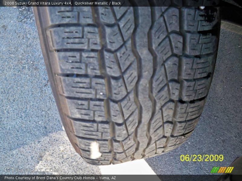 Quicksilver Metallic / Black 2008 Suzuki Grand Vitara Luxury 4x4