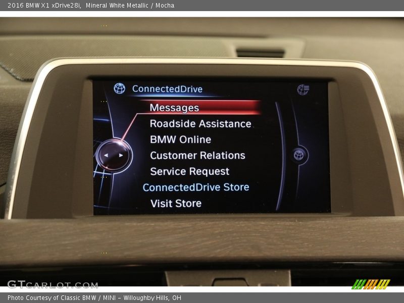 Mineral White Metallic / Mocha 2016 BMW X1 xDrive28i