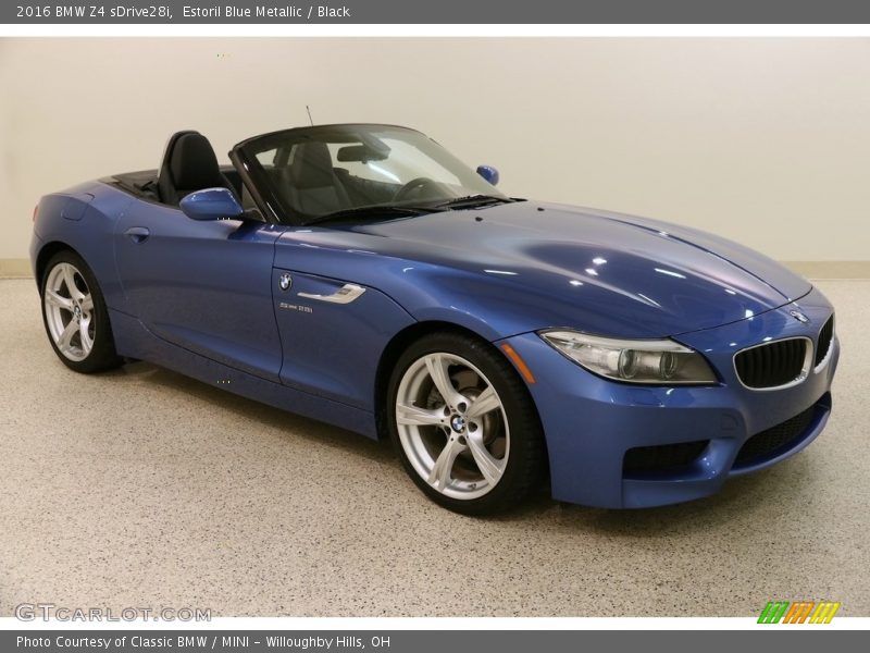 Estoril Blue Metallic / Black 2016 BMW Z4 sDrive28i