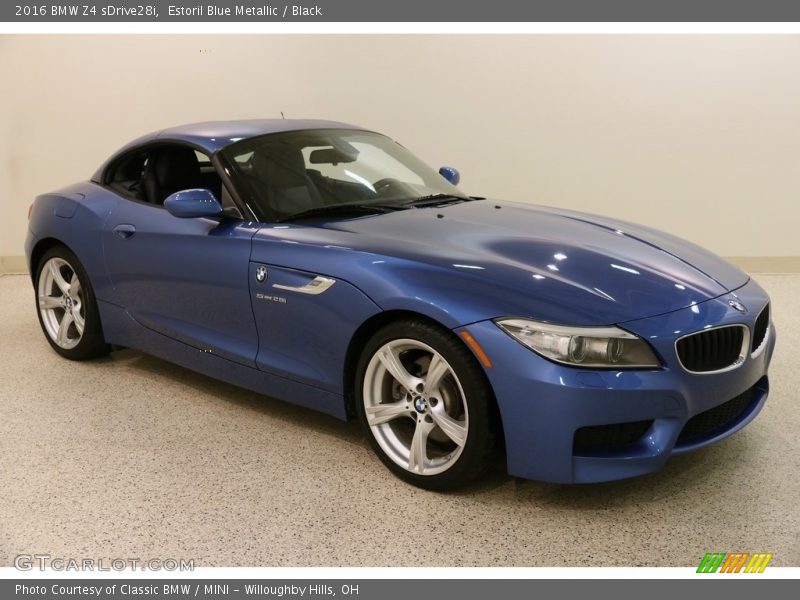 Estoril Blue Metallic / Black 2016 BMW Z4 sDrive28i