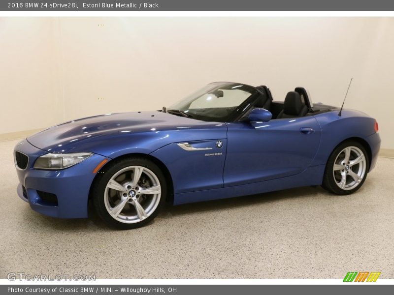 Estoril Blue Metallic / Black 2016 BMW Z4 sDrive28i