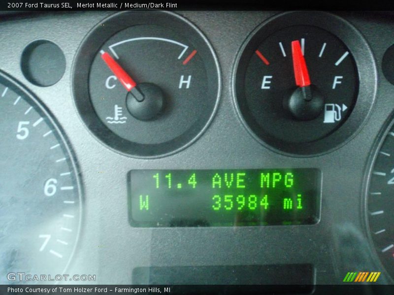 Merlot Metallic / Medium/Dark Flint 2007 Ford Taurus SEL