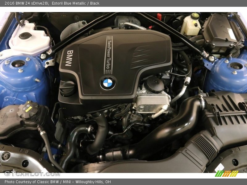 Estoril Blue Metallic / Black 2016 BMW Z4 sDrive28i