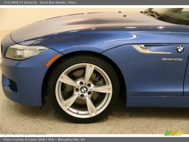 Estoril Blue Metallic / Black 2016 BMW Z4 sDrive28i