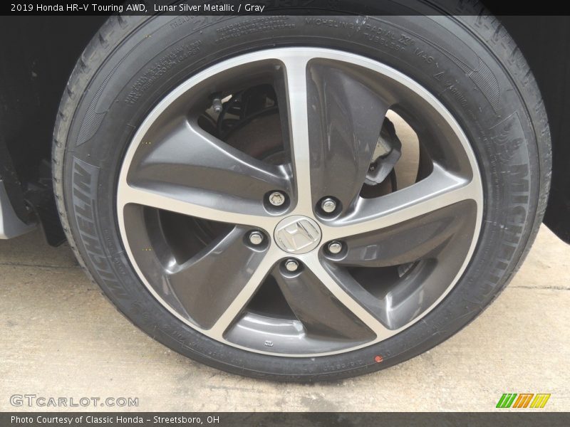 Lunar Silver Metallic / Gray 2019 Honda HR-V Touring AWD