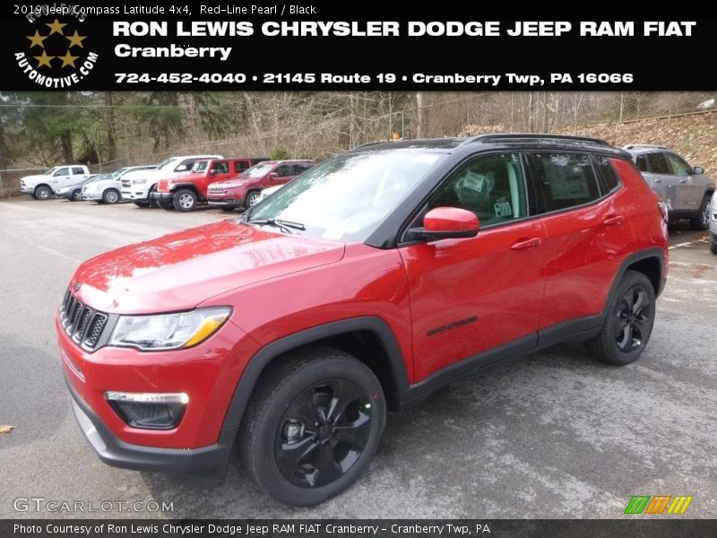 Red-Line Pearl / Black 2019 Jeep Compass Latitude 4x4