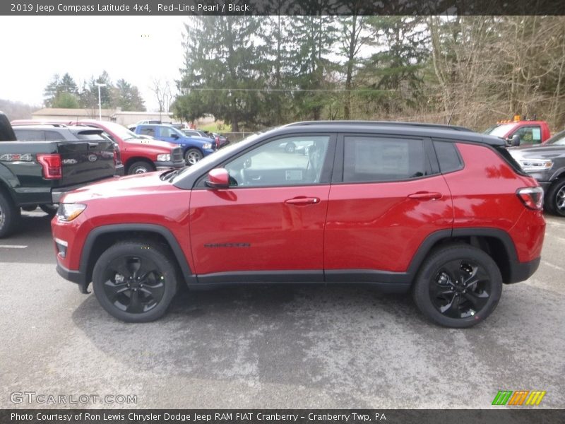 Red-Line Pearl / Black 2019 Jeep Compass Latitude 4x4