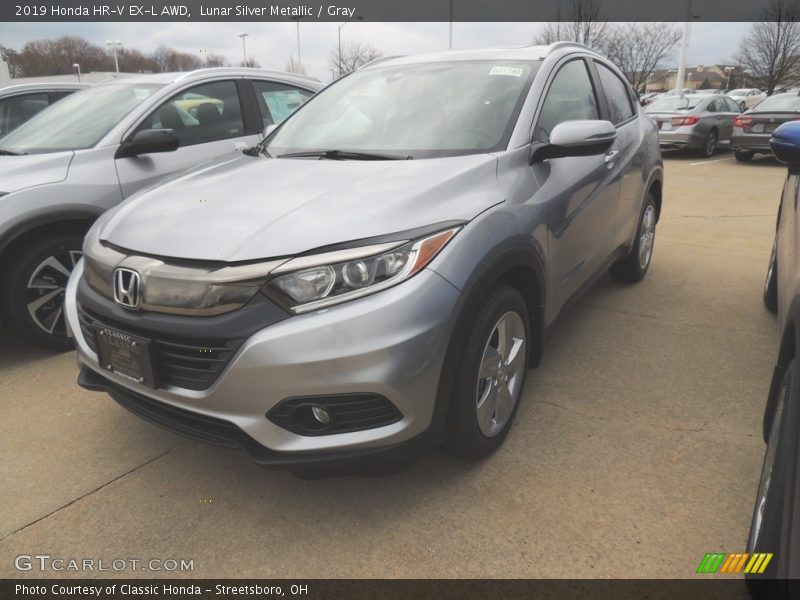 Lunar Silver Metallic / Gray 2019 Honda HR-V EX-L AWD