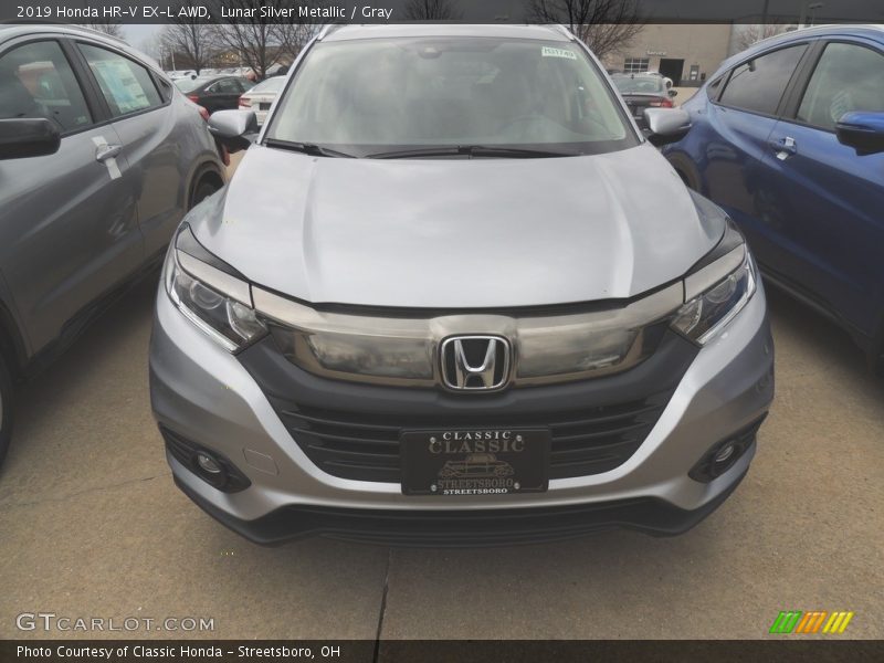 Lunar Silver Metallic / Gray 2019 Honda HR-V EX-L AWD