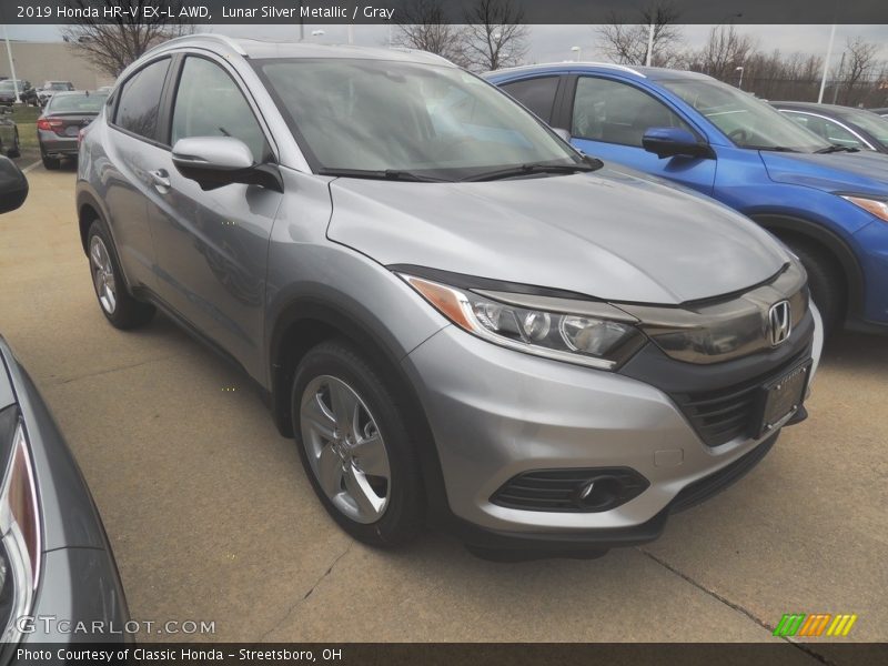 Lunar Silver Metallic / Gray 2019 Honda HR-V EX-L AWD