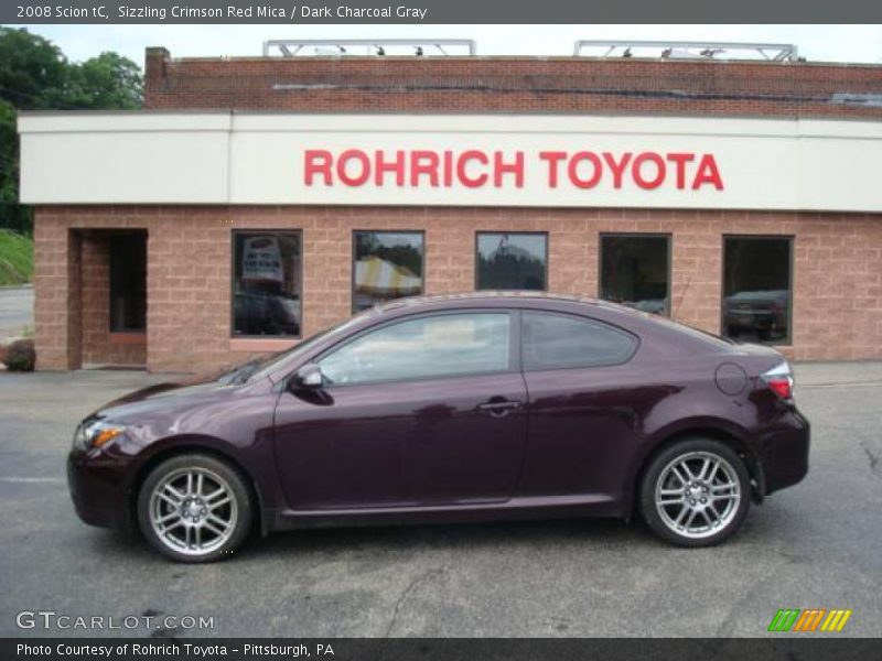 Sizzling Crimson Red Mica / Dark Charcoal Gray 2008 Scion tC