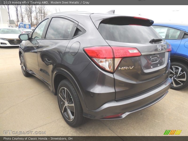 Modern Steel Metallic / Gray 2019 Honda HR-V Touring AWD