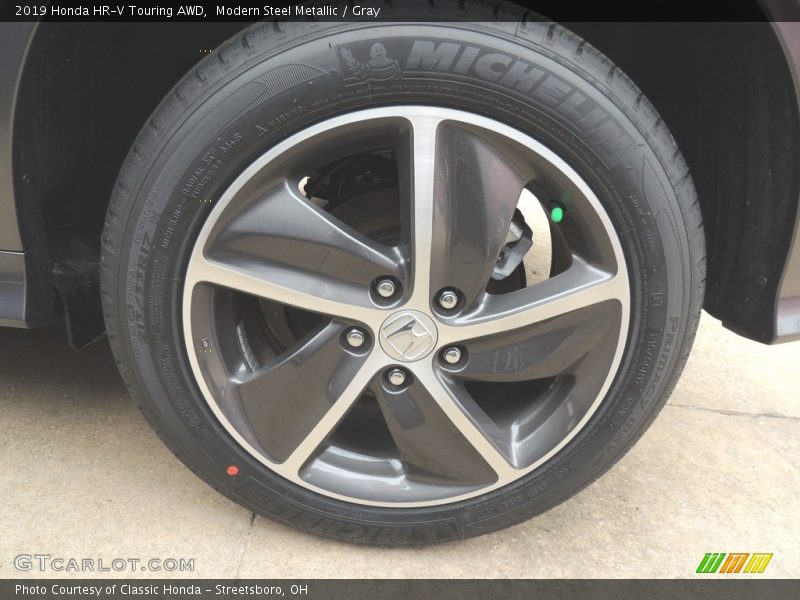 Modern Steel Metallic / Gray 2019 Honda HR-V Touring AWD