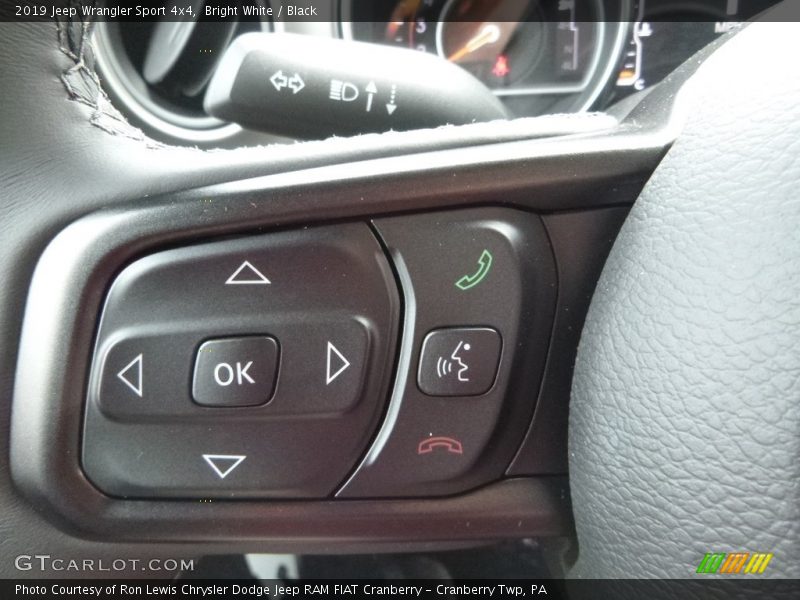 Bright White / Black 2019 Jeep Wrangler Sport 4x4