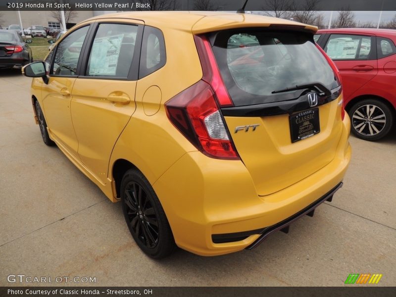 Helios Yellow Pearl / Black 2019 Honda Fit Sport