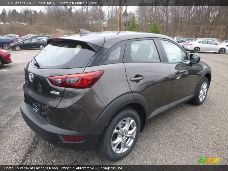 Ceramic Metallic / Black 2019 Mazda CX-3 Sport AWD