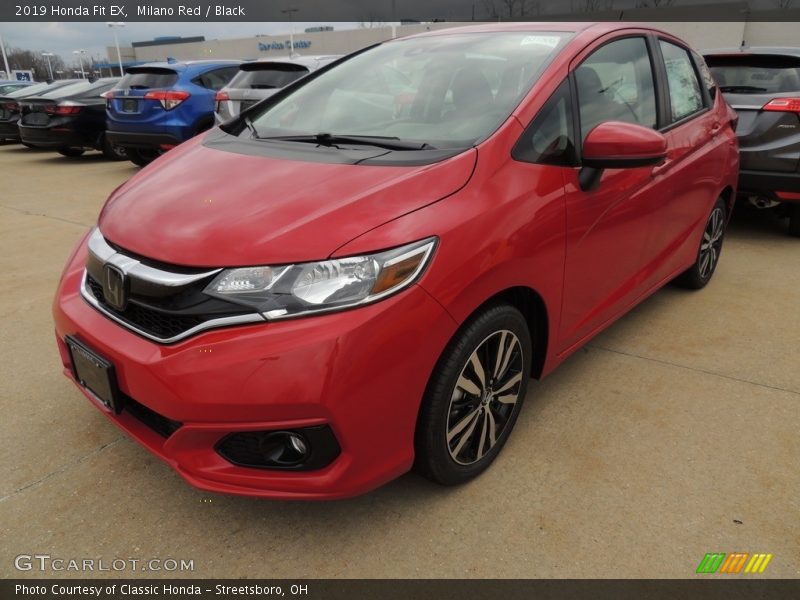 Milano Red / Black 2019 Honda Fit EX