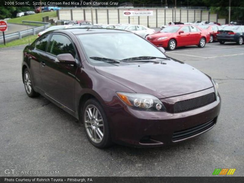 Sizzling Crimson Red Mica / Dark Charcoal Gray 2008 Scion tC