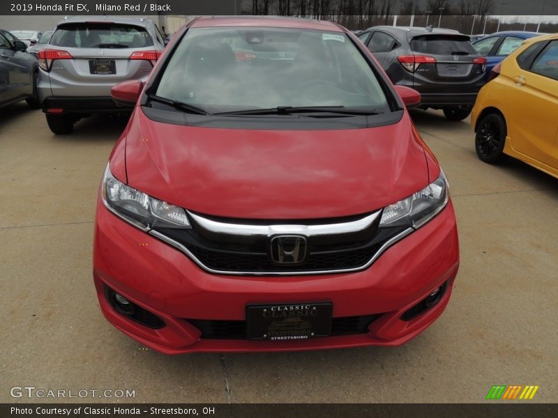 Milano Red / Black 2019 Honda Fit EX