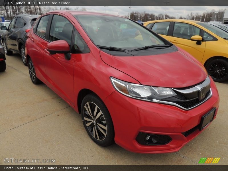 Milano Red / Black 2019 Honda Fit EX
