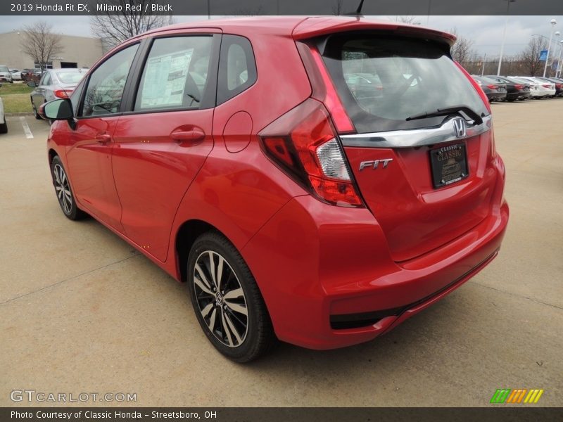 Milano Red / Black 2019 Honda Fit EX