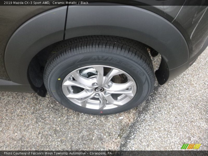 Ceramic Metallic / Black 2019 Mazda CX-3 Sport AWD