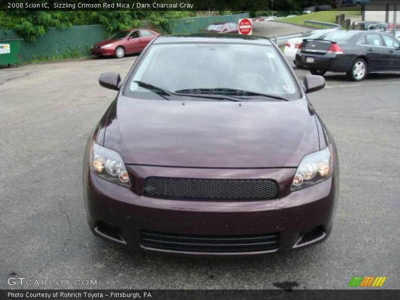 Sizzling Crimson Red Mica / Dark Charcoal Gray 2008 Scion tC