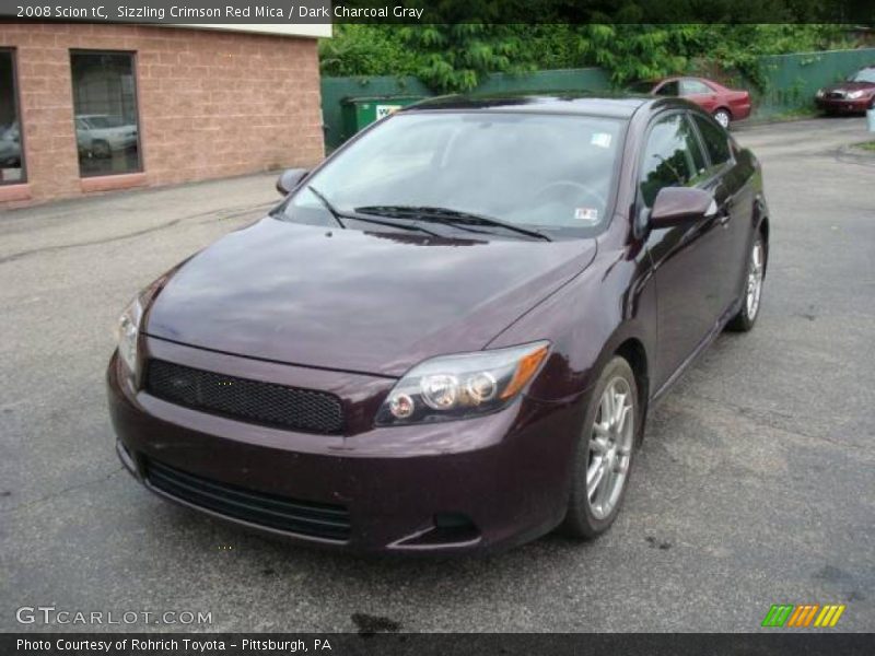 Sizzling Crimson Red Mica / Dark Charcoal Gray 2008 Scion tC