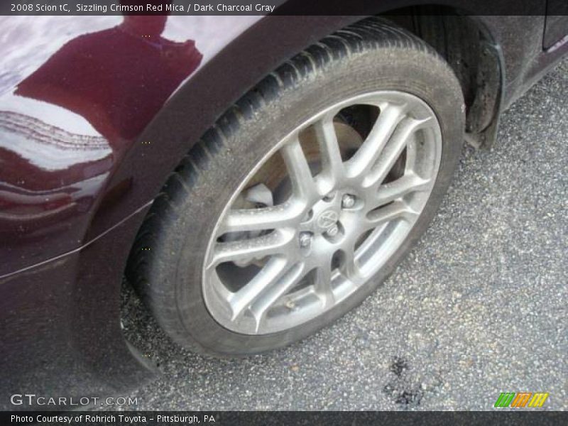 Sizzling Crimson Red Mica / Dark Charcoal Gray 2008 Scion tC