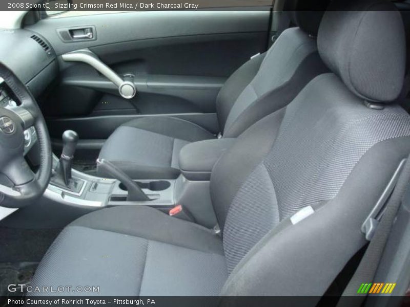 Sizzling Crimson Red Mica / Dark Charcoal Gray 2008 Scion tC