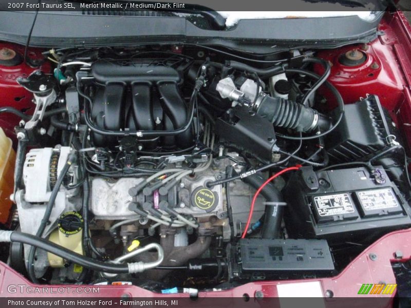Merlot Metallic / Medium/Dark Flint 2007 Ford Taurus SEL