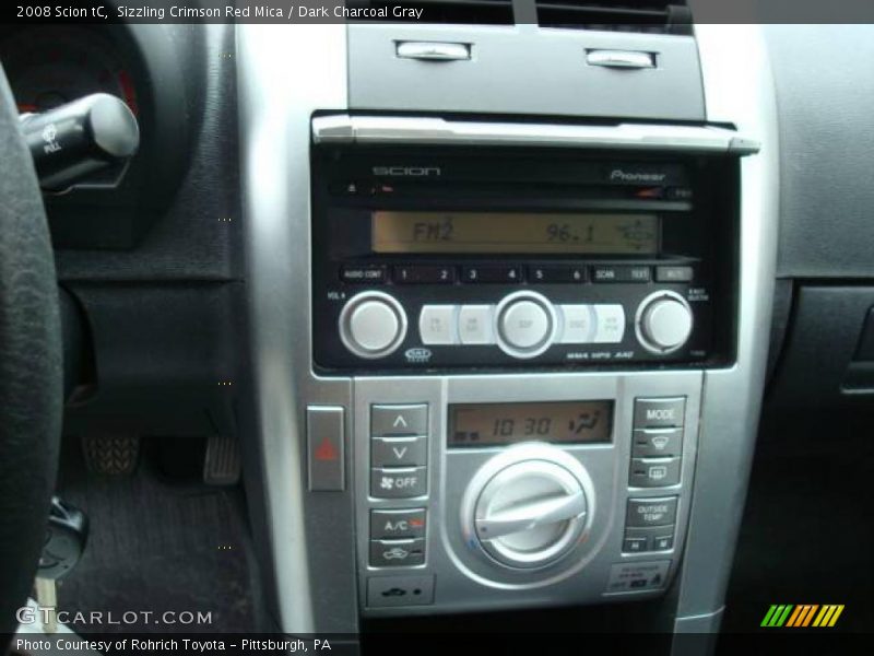 Sizzling Crimson Red Mica / Dark Charcoal Gray 2008 Scion tC