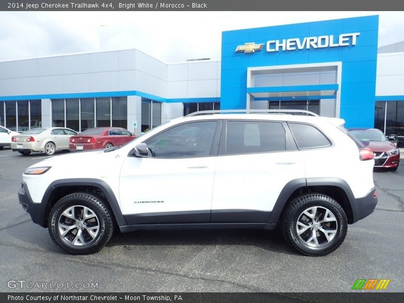 Bright White / Morocco - Black 2014 Jeep Cherokee Trailhawk 4x4