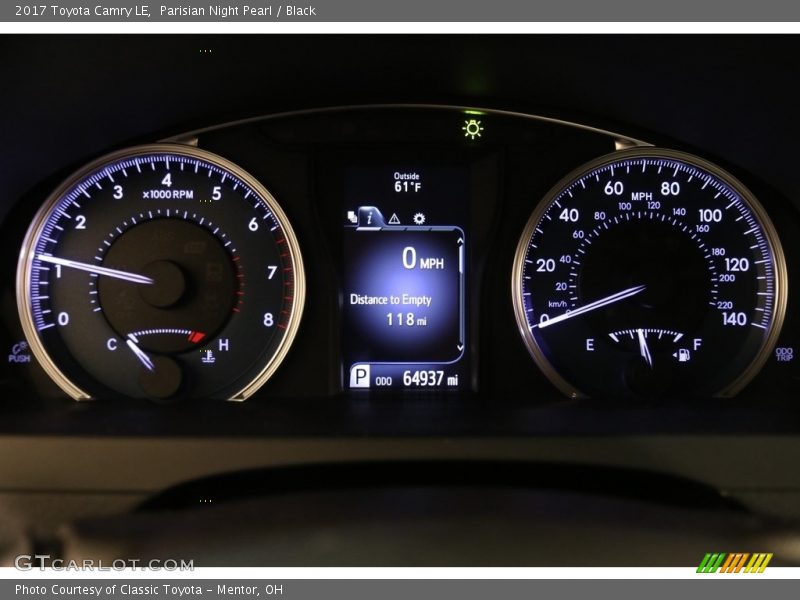 Parisian Night Pearl / Black 2017 Toyota Camry LE