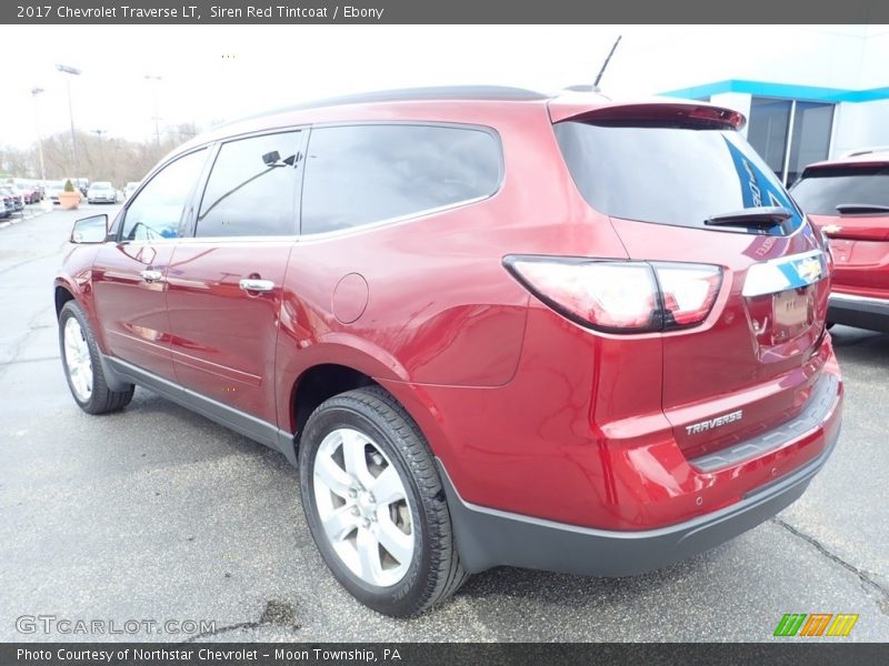 Siren Red Tintcoat / Ebony 2017 Chevrolet Traverse LT