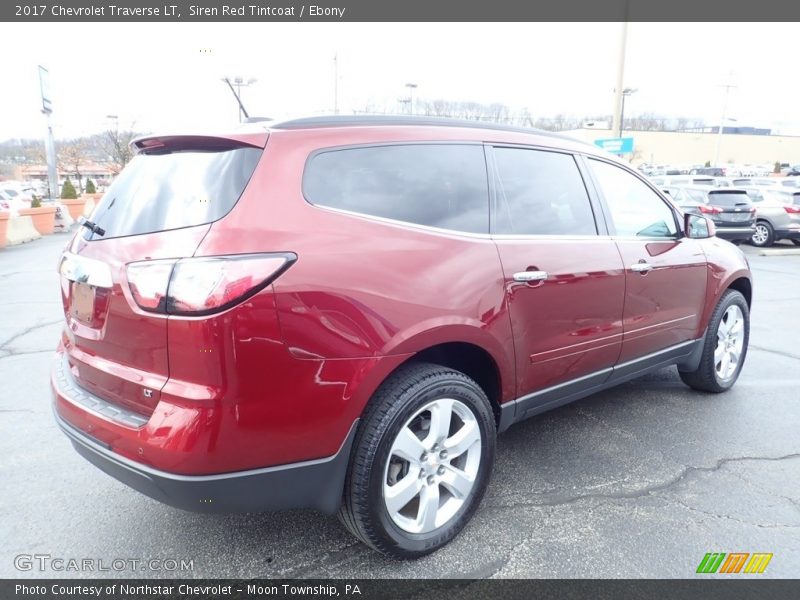 Siren Red Tintcoat / Ebony 2017 Chevrolet Traverse LT