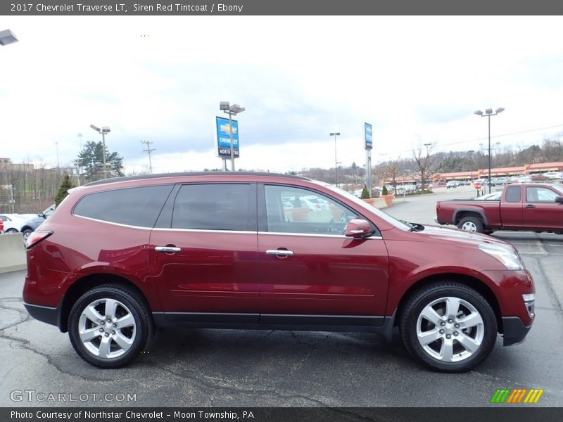 Siren Red Tintcoat / Ebony 2017 Chevrolet Traverse LT