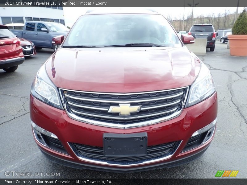 Siren Red Tintcoat / Ebony 2017 Chevrolet Traverse LT