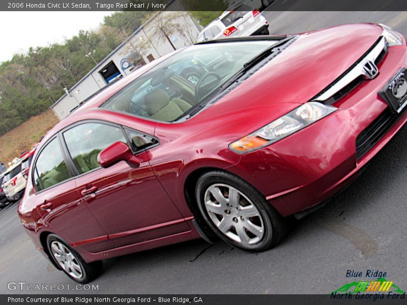 Tango Red Pearl / Ivory 2006 Honda Civic LX Sedan