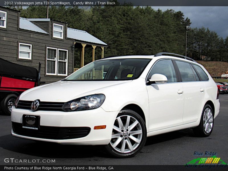 Candy White / Titan Black 2012 Volkswagen Jetta TDI SportWagen