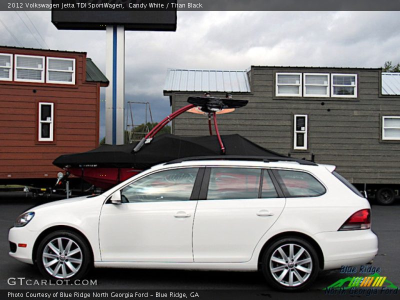 Candy White / Titan Black 2012 Volkswagen Jetta TDI SportWagen