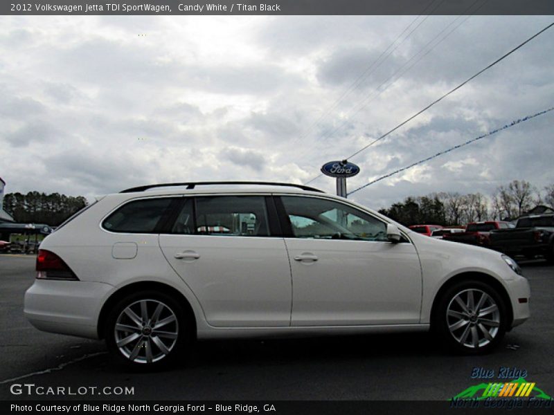 Candy White / Titan Black 2012 Volkswagen Jetta TDI SportWagen